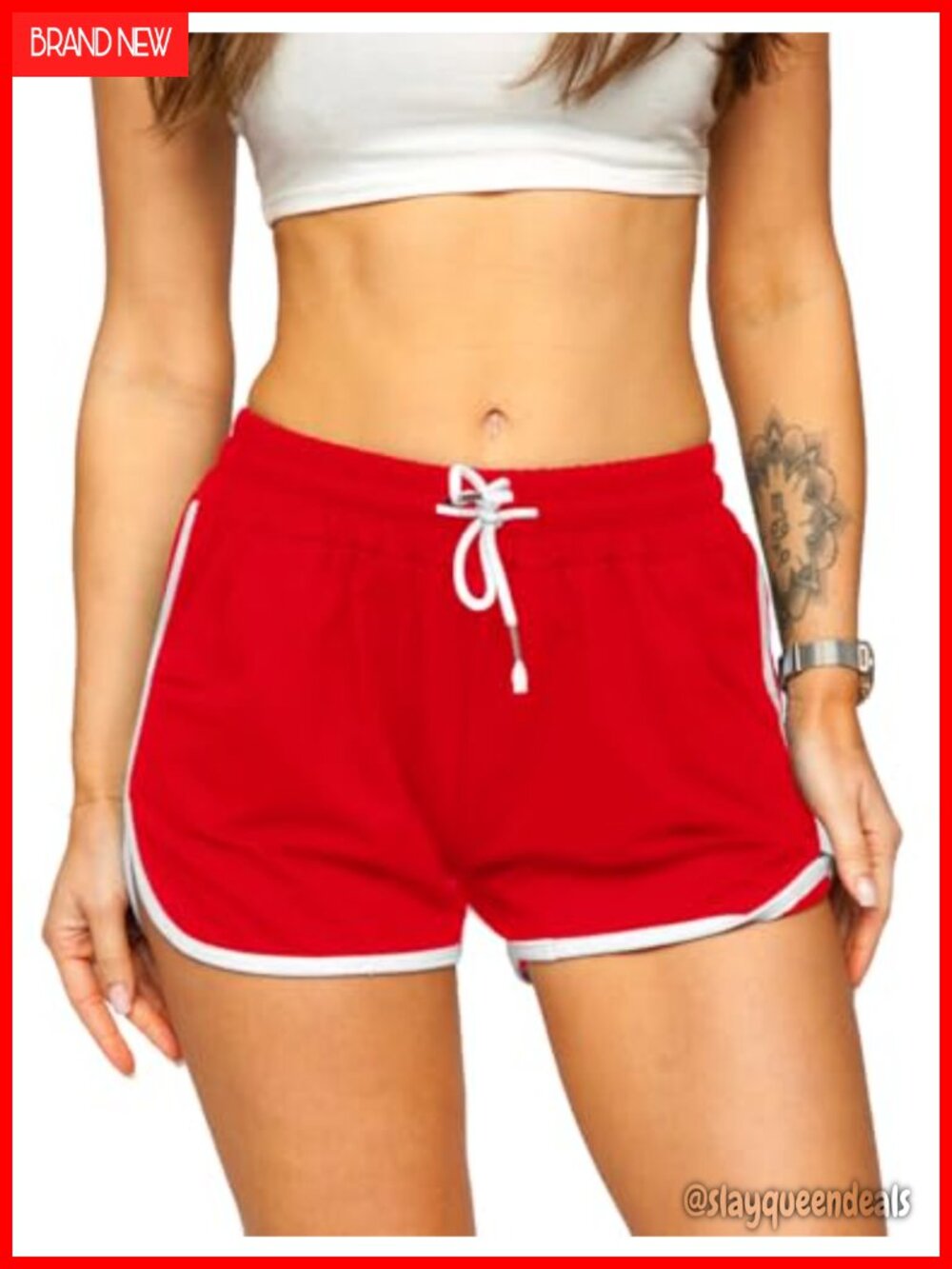 Terry Cotton Athletic Shorts Yoga Gym Running Fitness Pockets Drawstring